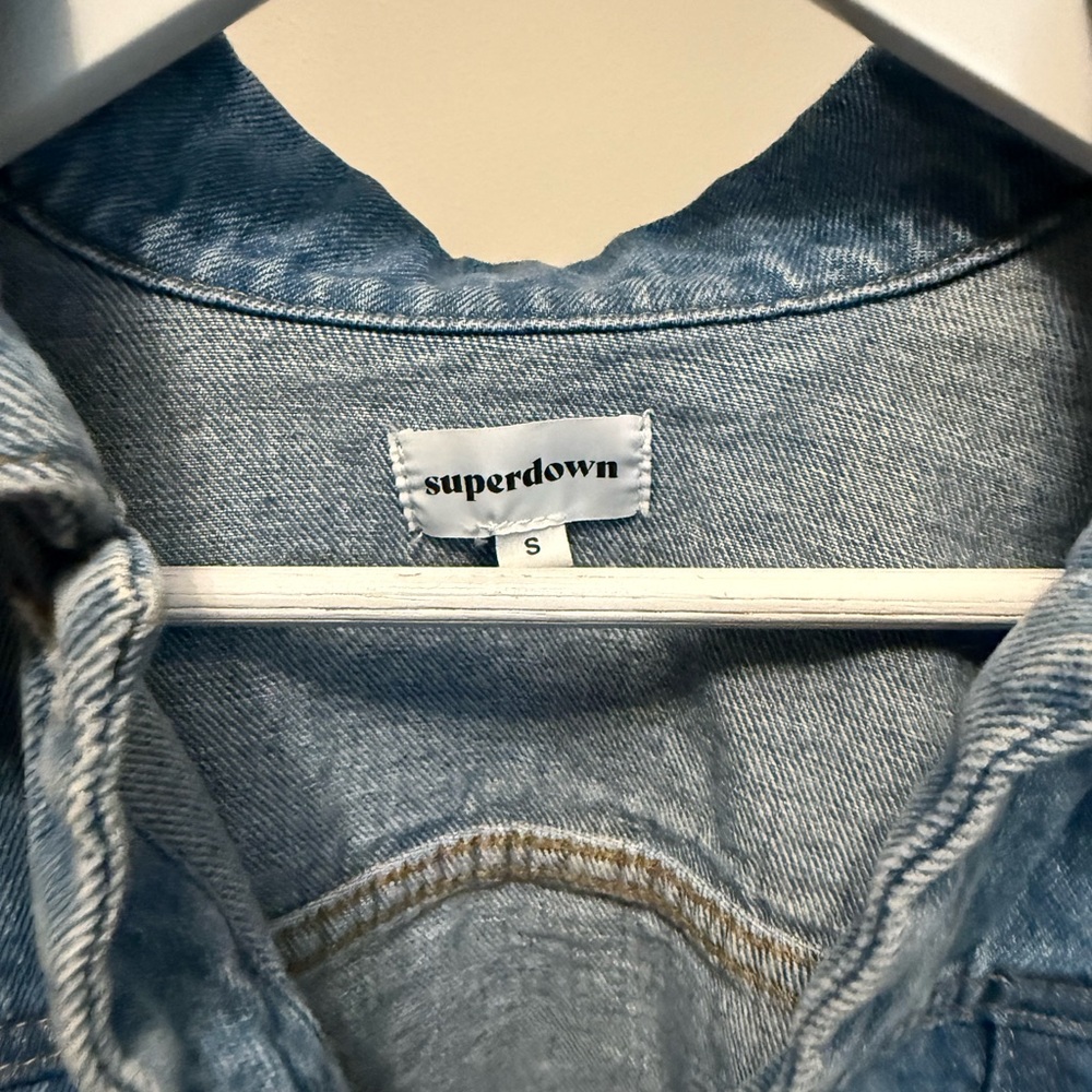 Superdown Light Blue Denim Jacket - image 3